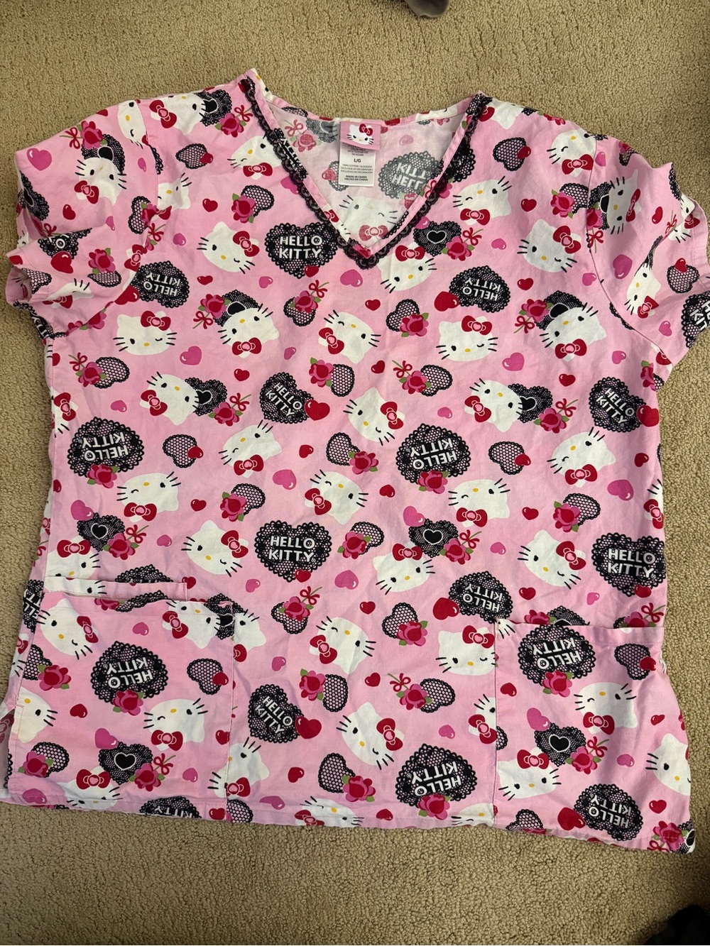 Hello Kitty Scrub Top